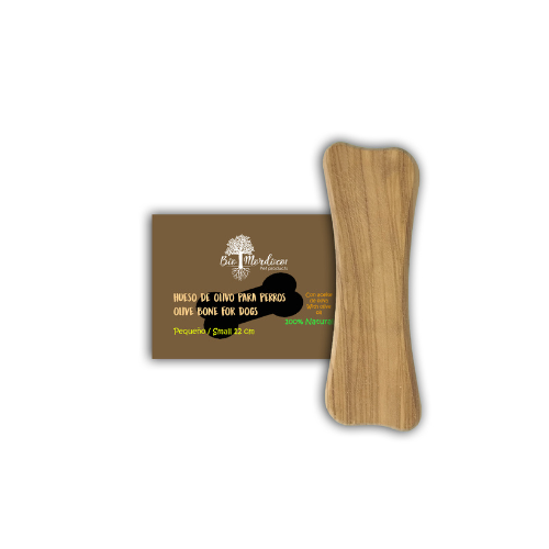 Bimordiscos Madera de olivo con forma de hueso para perros 100% natural, , large Imagen numero 2